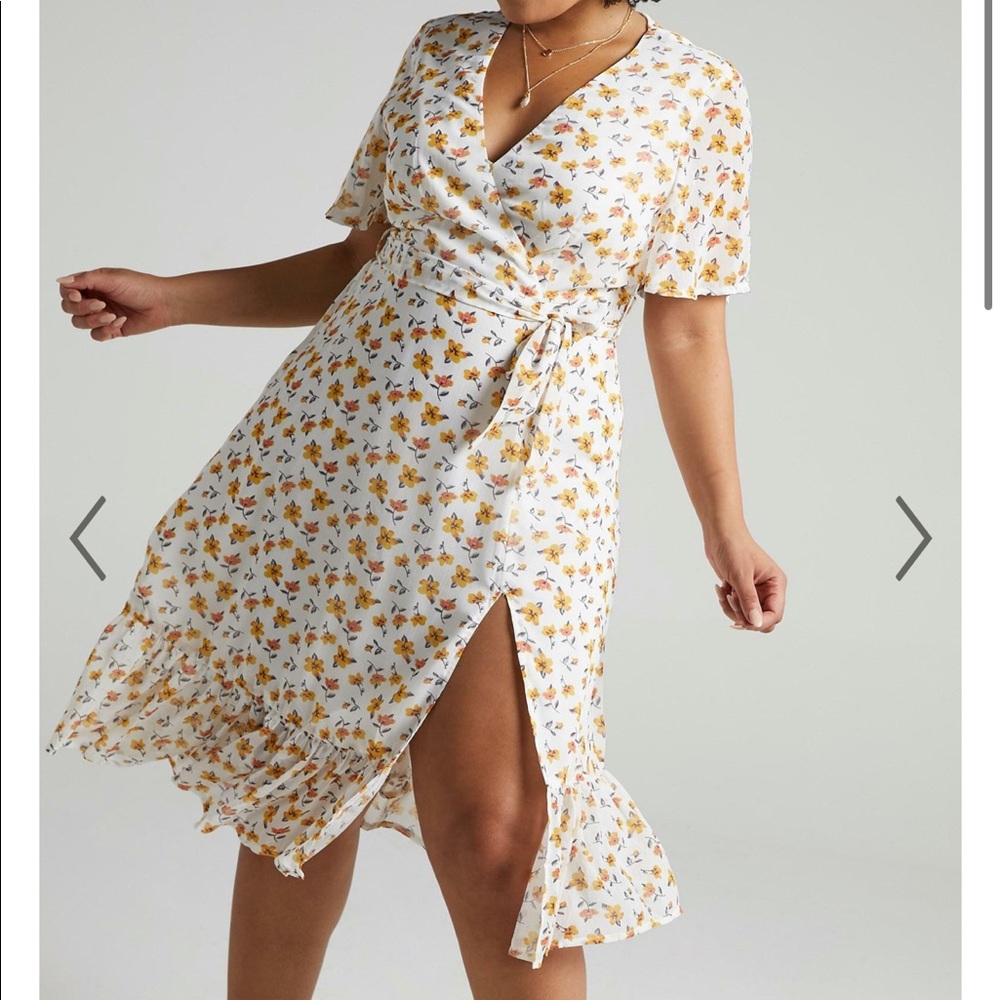 Showpo floral faux dress